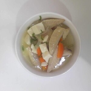 手羽先の白湯スープ鍋